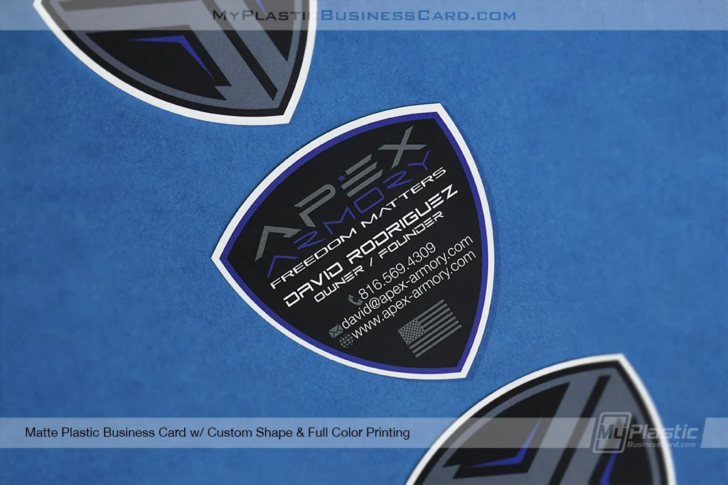 My Plastic Business Card |&nbsp;Matte Plastic Business Card Custom Shape Full Color Print