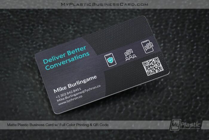 Qr Code Mate Plastic Business Card - Myplasticbusinesscard
