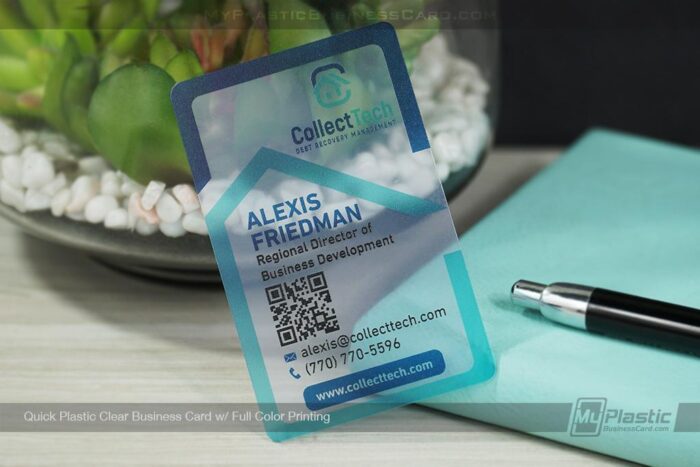 Plastic Clear Business Card