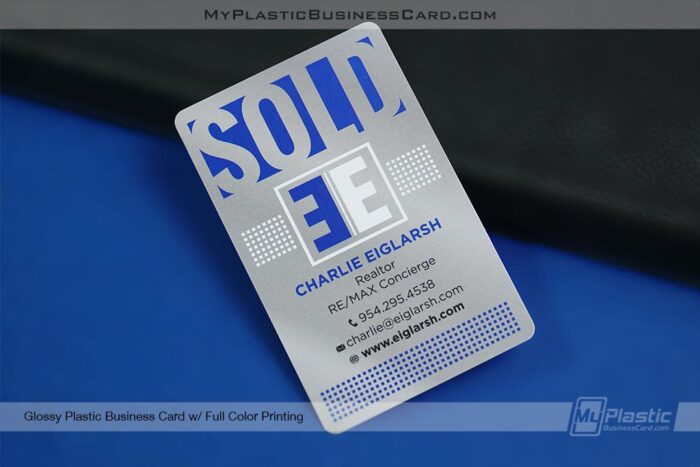 Glossy Plastic Business Cards for Realtors
