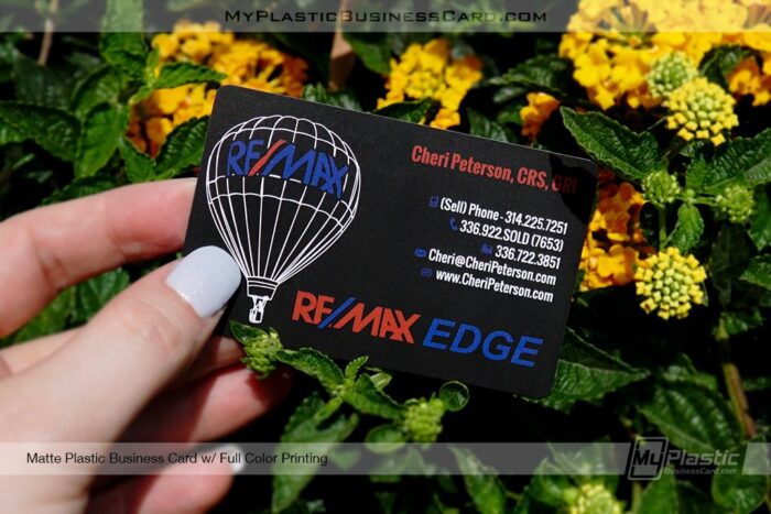 Matte Plastic Business Card for Real Estate