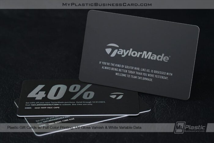 Matte Plastic Gift Card For Small Business