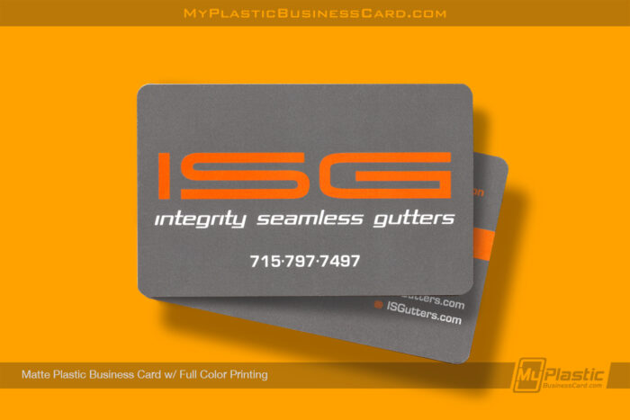 My Plastic Business Card | Aws317358 Matte Plastic Business Card Full Color Printing Isg