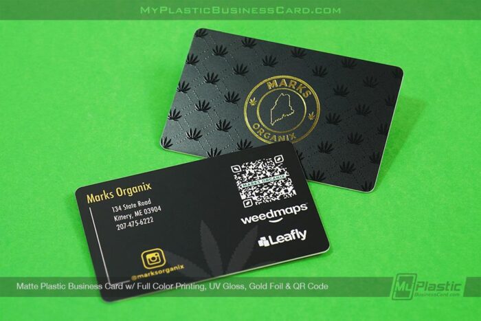 Matte Plastic Business Card Uv Gloss