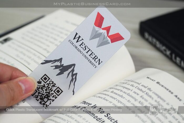Plastic Bookmark Translucent Color