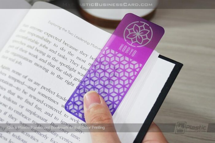 Quick Plastic Translucent Bookmark