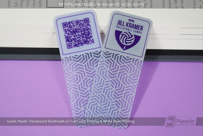 Quick Plastic Translucent Bookmark Full Color