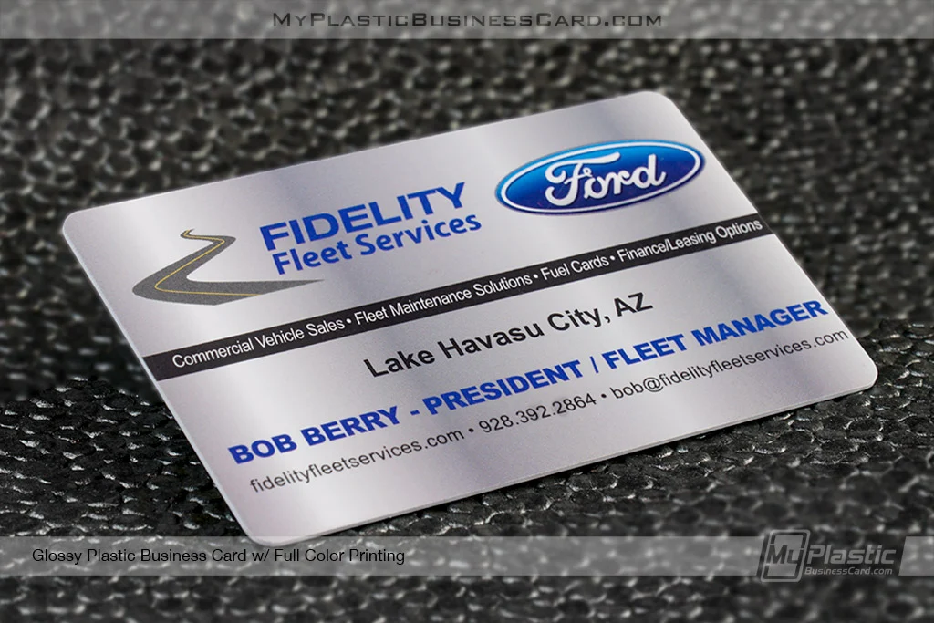 My Plastic Business Card |&nbsp;Mpbc Glossy Plastic Business Card For Ford Dealer 28720