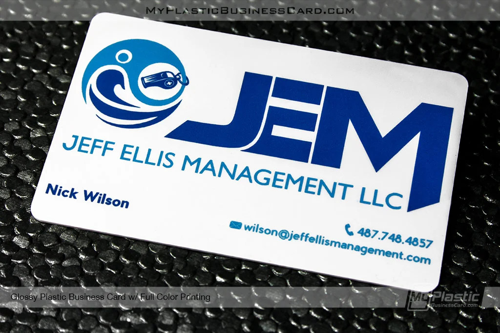 My Plastic Business Card |&nbsp;Mpbc Glossy Plastic Business Card With Blue Full Color Printing27673 2