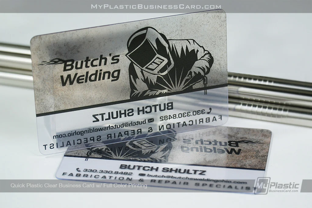 My Plastic Business Card |&nbsp;Quick Plastic Clear Business Card Full Color Printing Butch