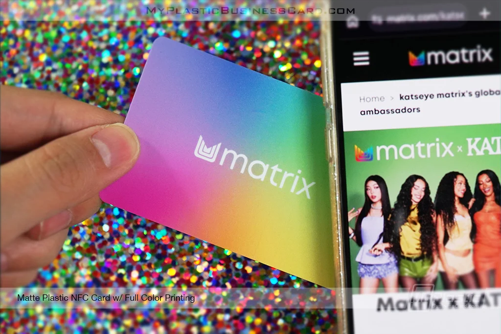 My Plastic Business Card |&nbsp;Matte Plastic Nfc Card Full Color Print