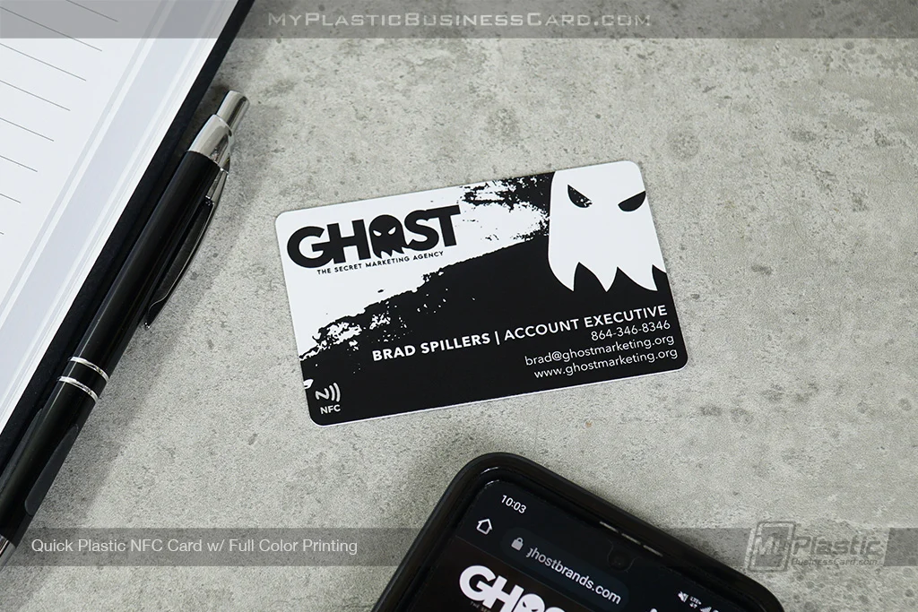 My Plastic Business Card |&nbsp;Quick Plastic Nfc Card Full Color Printing Ghost