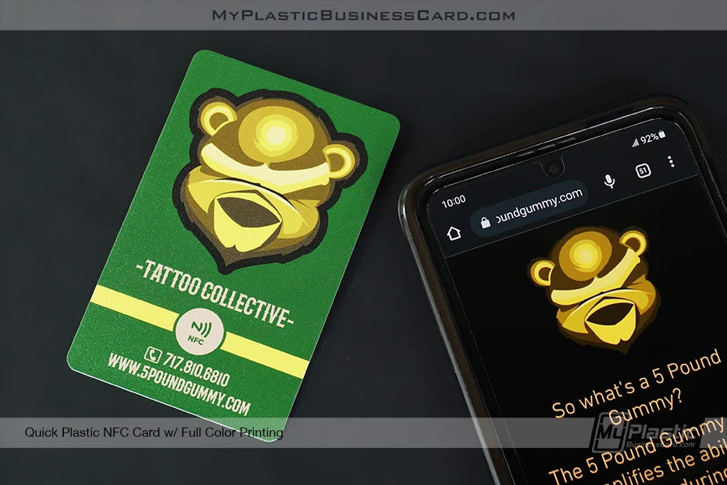 My Plastic Business Card |&nbsp;Quick Plastic Nfc Card Full Color Printing Gummy