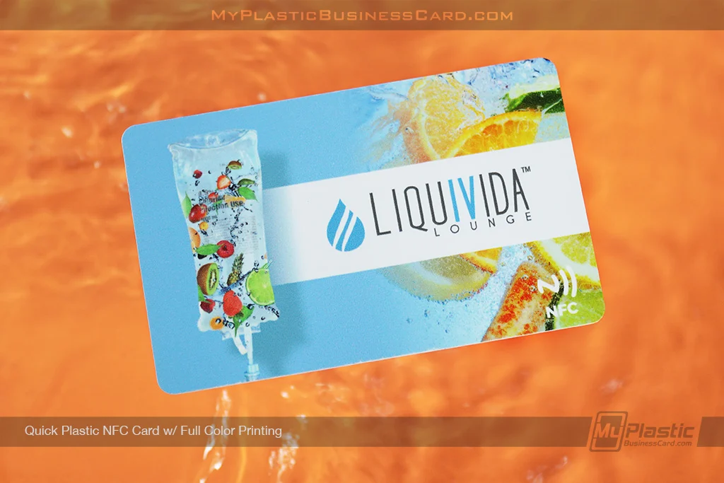 My Plastic Business Card |&nbsp;Quick Plastic Nfc Card Full Color Printing Liquivida