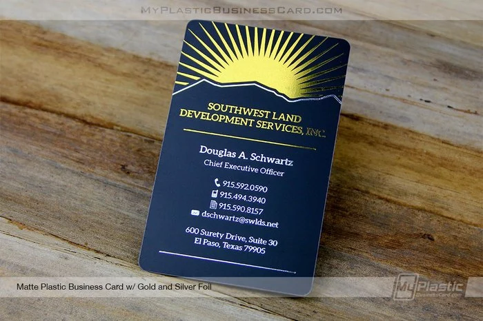 Best Plastic Business Cards For Construction Companies: 12 Durable Designs That Win More Jobs 6 My Plastic Business Card | Matte Plastic Business Card With Gold Silver Spot Foil 27607