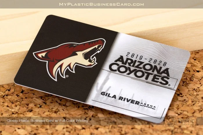 Plastic Card Finishes: Matte Vs. Glossy 5 My Plastic Business Card | Glossy Plastic Business Card Full Color Printing Arizona Sports