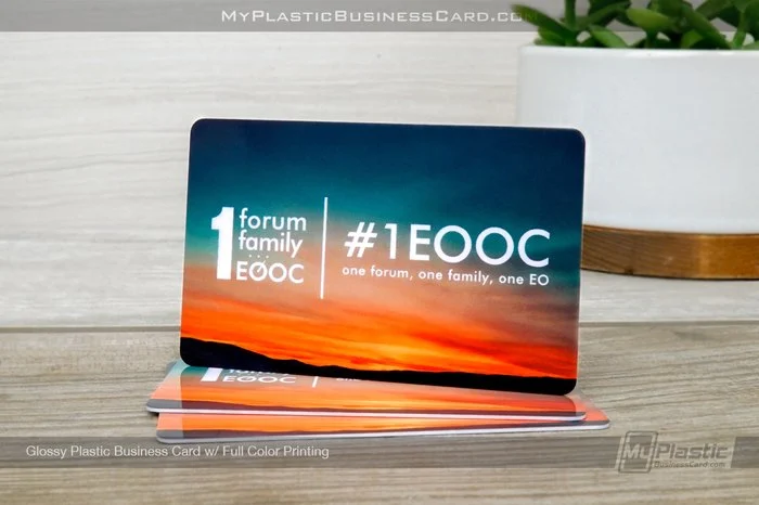 Plastic Card Finishes: Matte Vs. Glossy 2 My Plastic Business Card | Mpbc Glossy Plastic Business Card For Eo Full Color Printing 02633 1