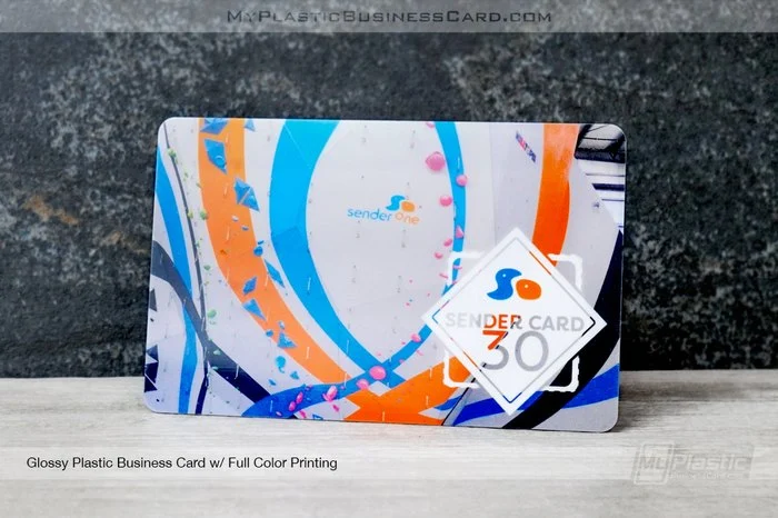 Plastic Card Finishes: Matte Vs. Glossy 3 My Plastic Business Card | Mpbc Glossy Plastic Business Card For Sender One 02648